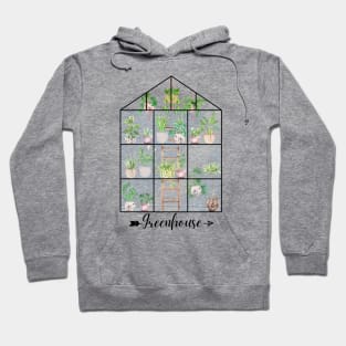 Greenhouse Watercolor Hoodie